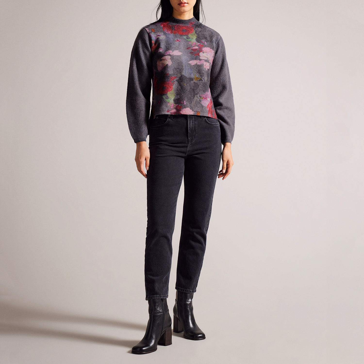 Daysiyy Floral Knit Sweater