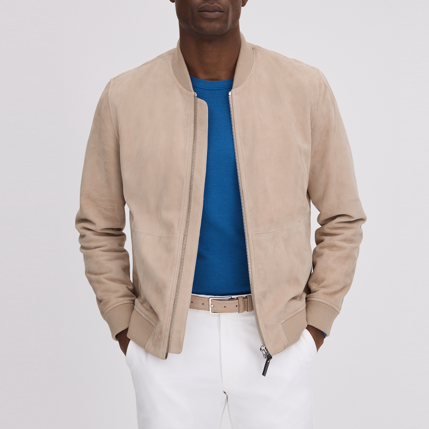 Dilan Suede Bomber Jacket
