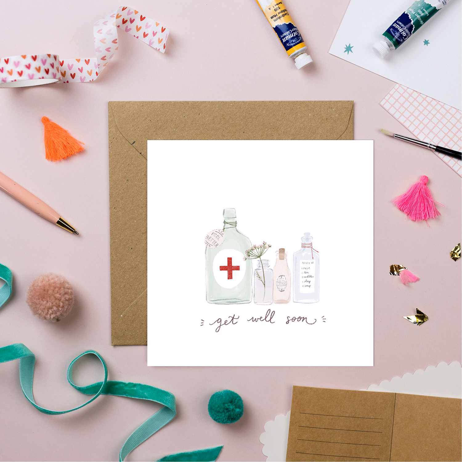 Get Well Soon Greetings Card