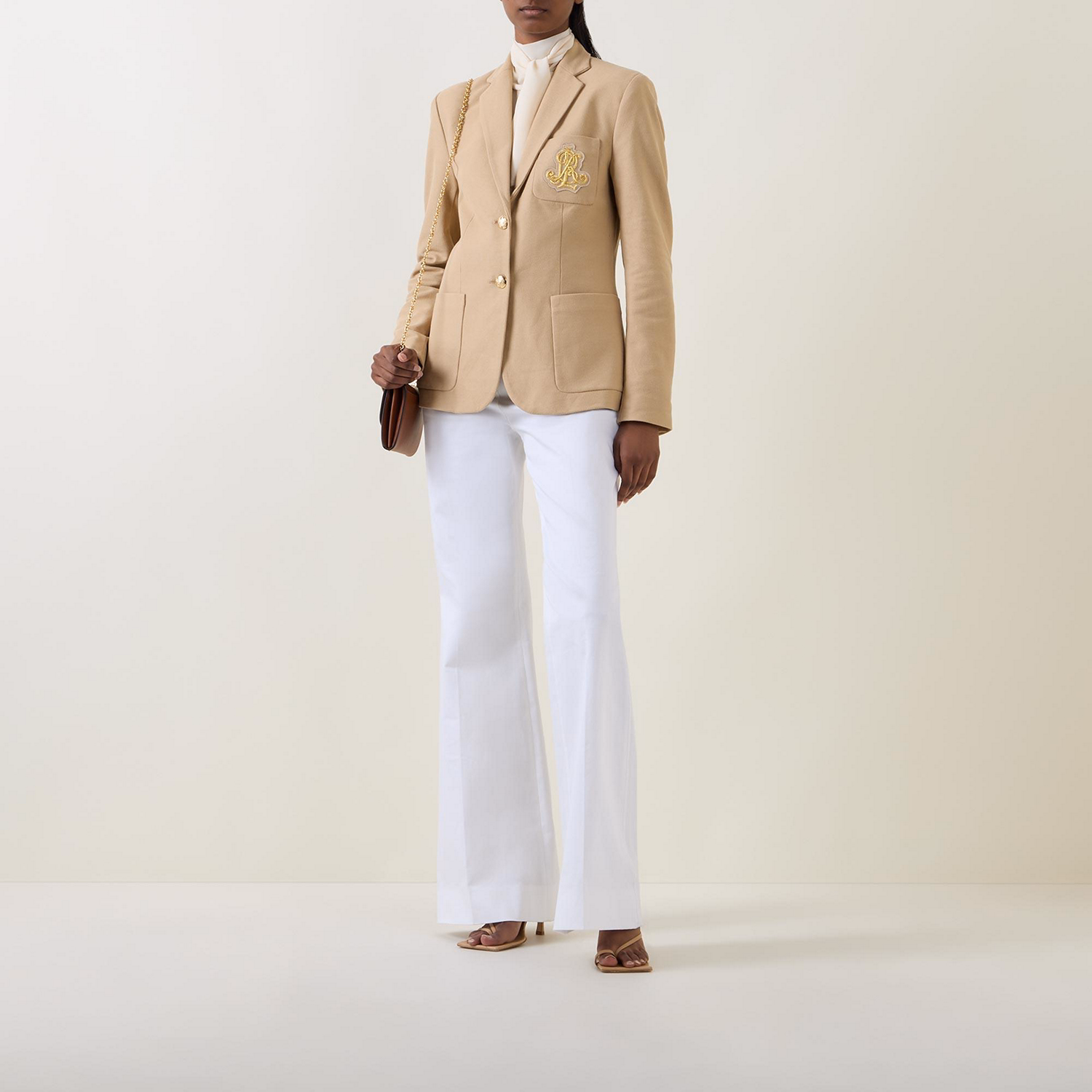 Anfisa Crest Single-Breasted Blazer