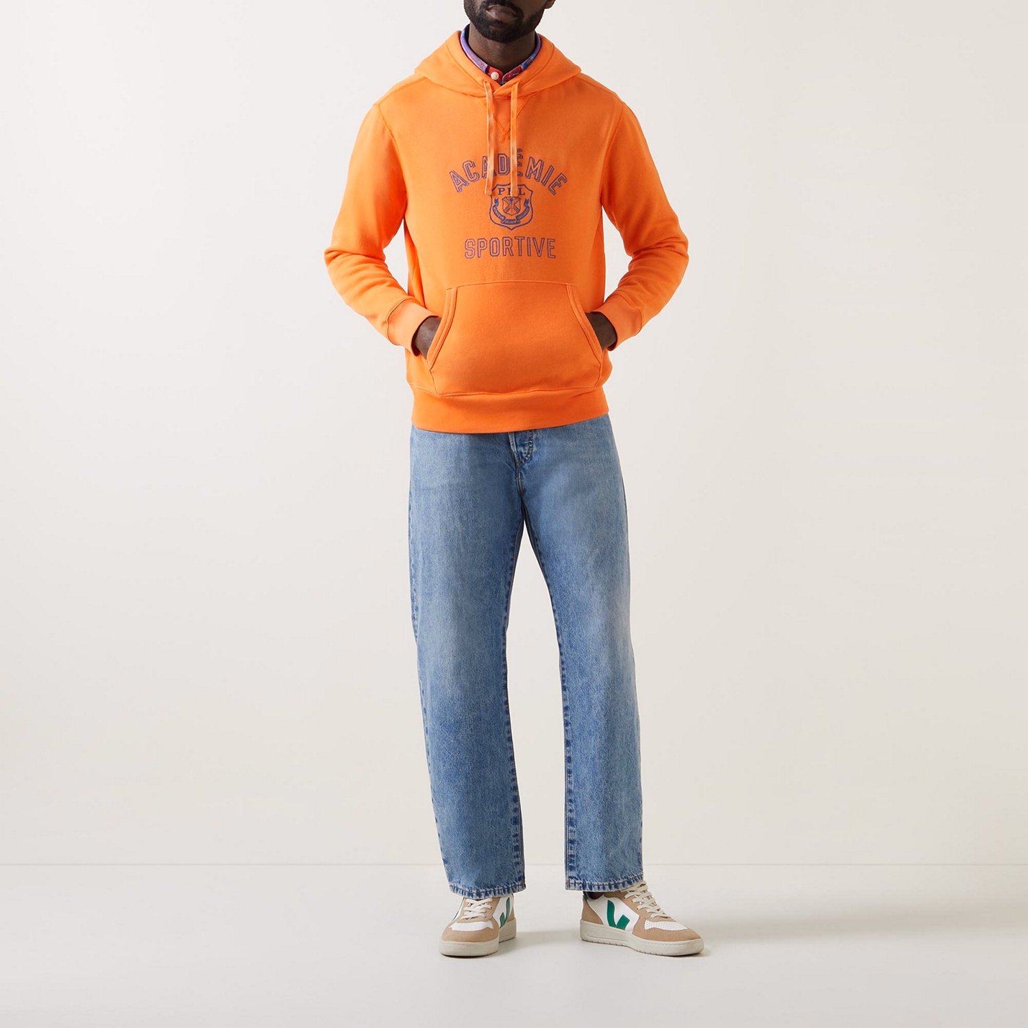 Graphic-Print Fleece Hoodie