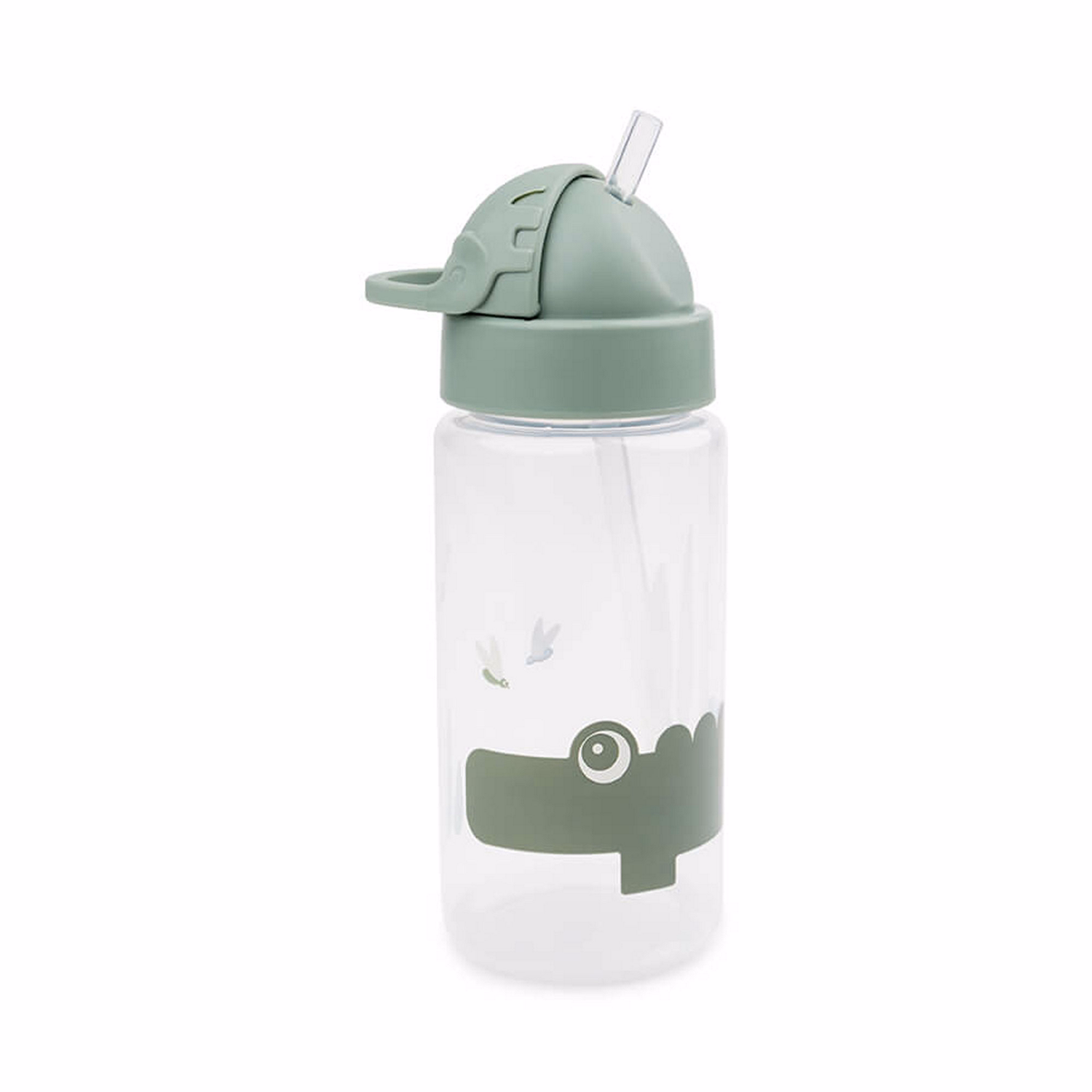 Straw Drink Bottle Croco