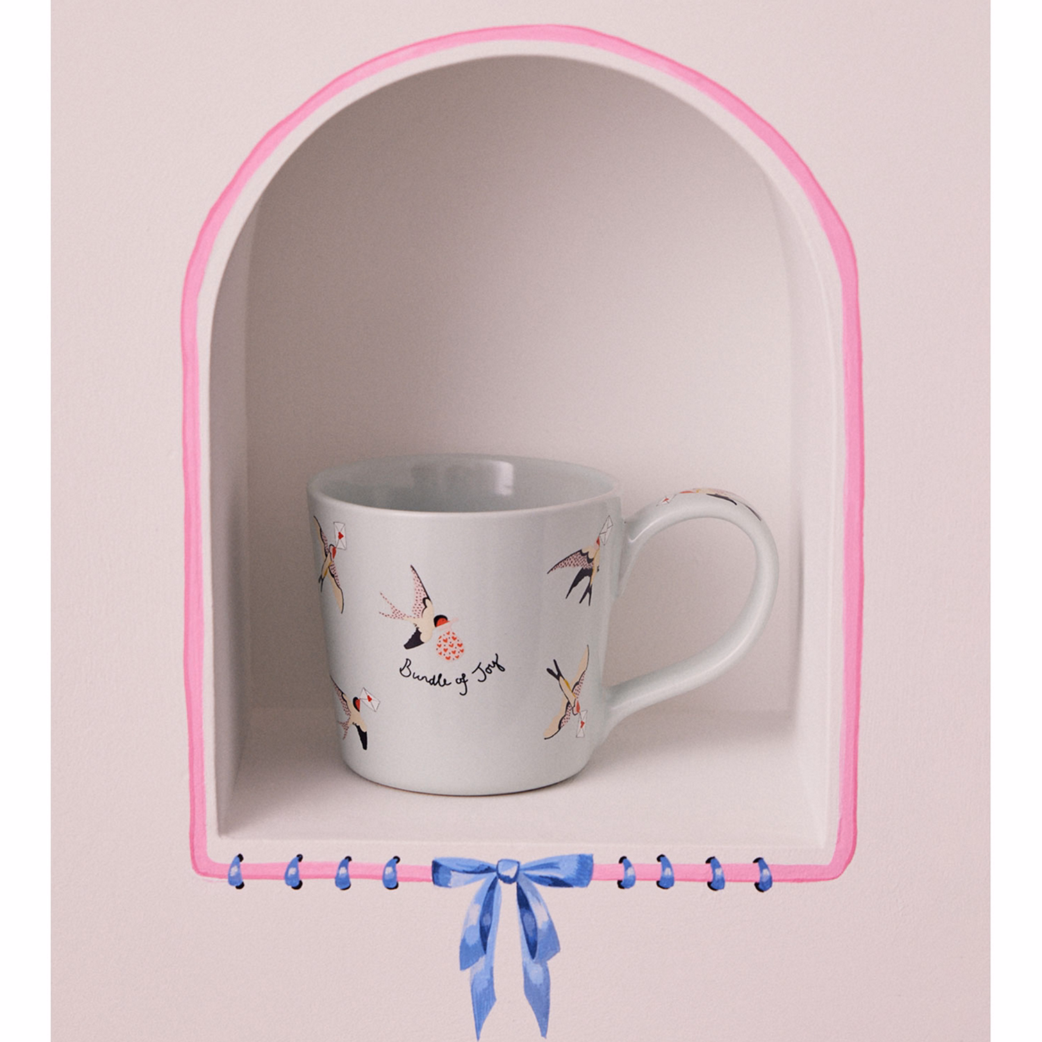 Love Birds Mint Dolly Mug