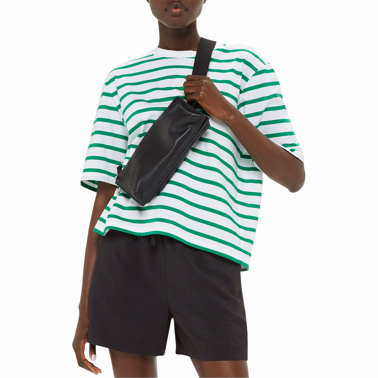 Stripe Short Sleeve Top