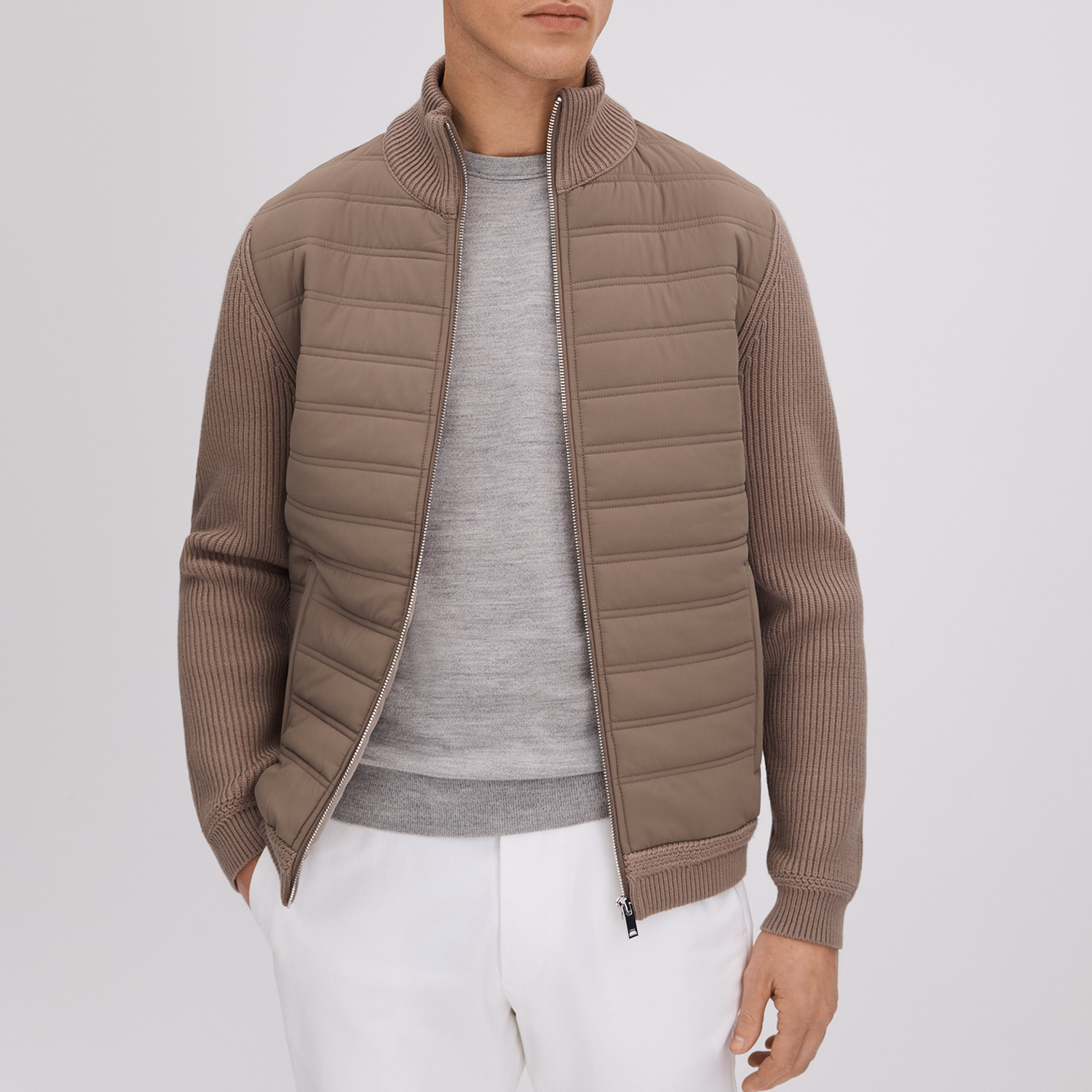 Southend Quilted Zip-Through Sweater