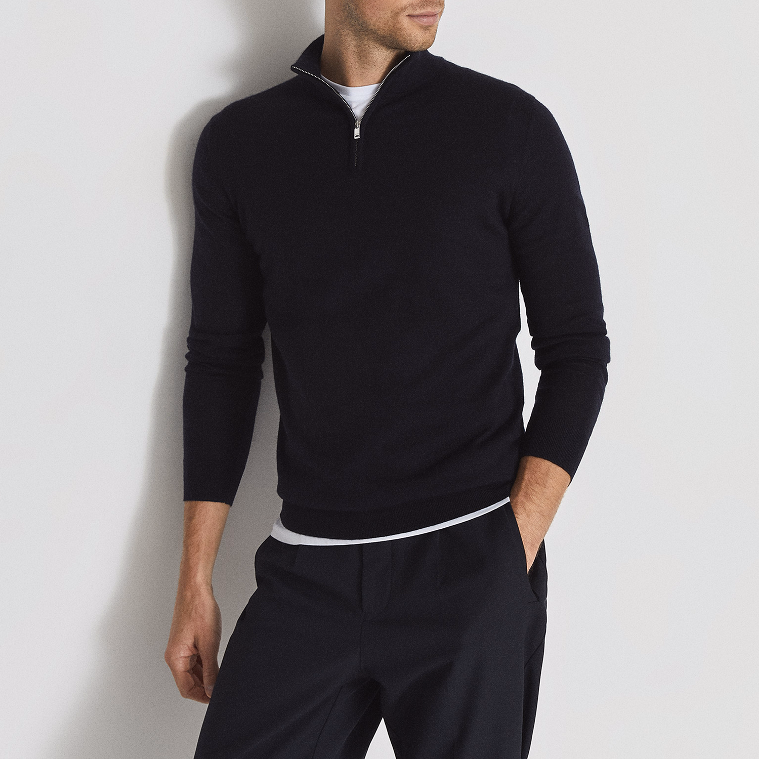 Blackhall Merino Wool Zip Neck Sweater