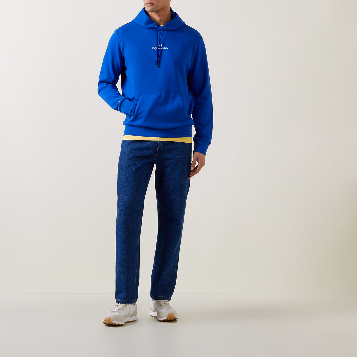 Chain Stitch Logo Drawstring Hoodie