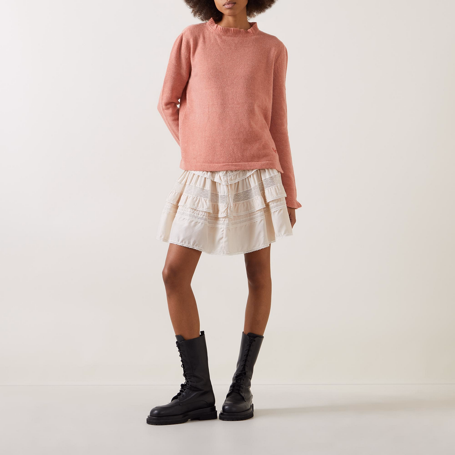 Logo Frill Sweater