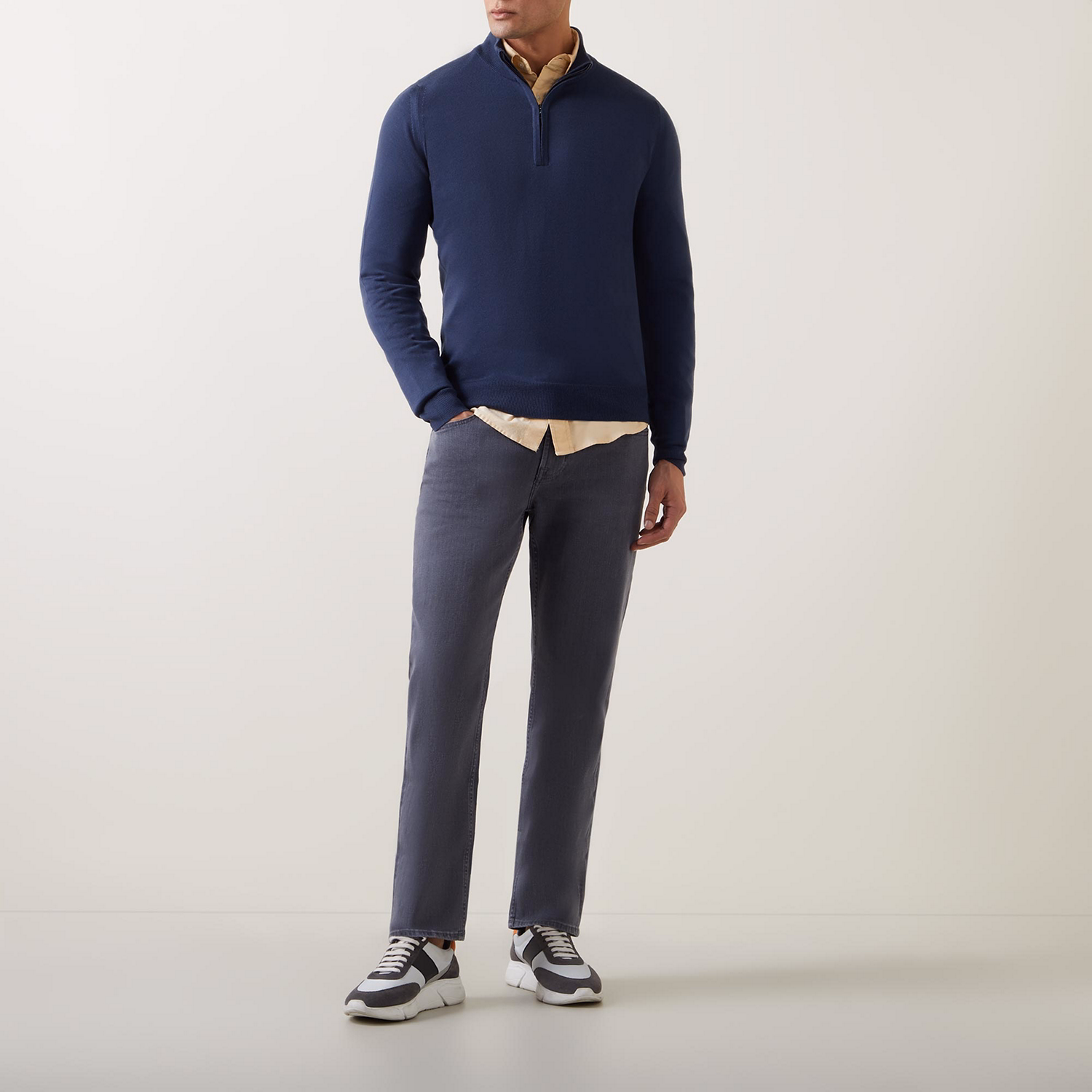 Slimmy Luxe Performance Mid Rise Slim Fit Jeans
