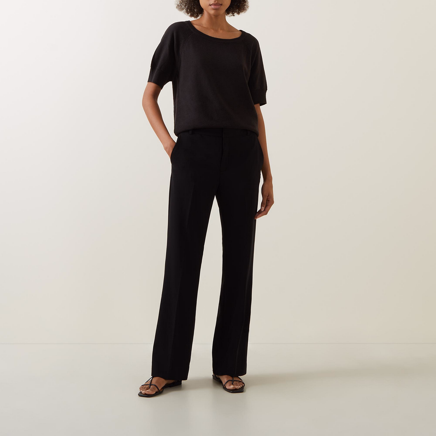 Veta Straight-Leg Trousers