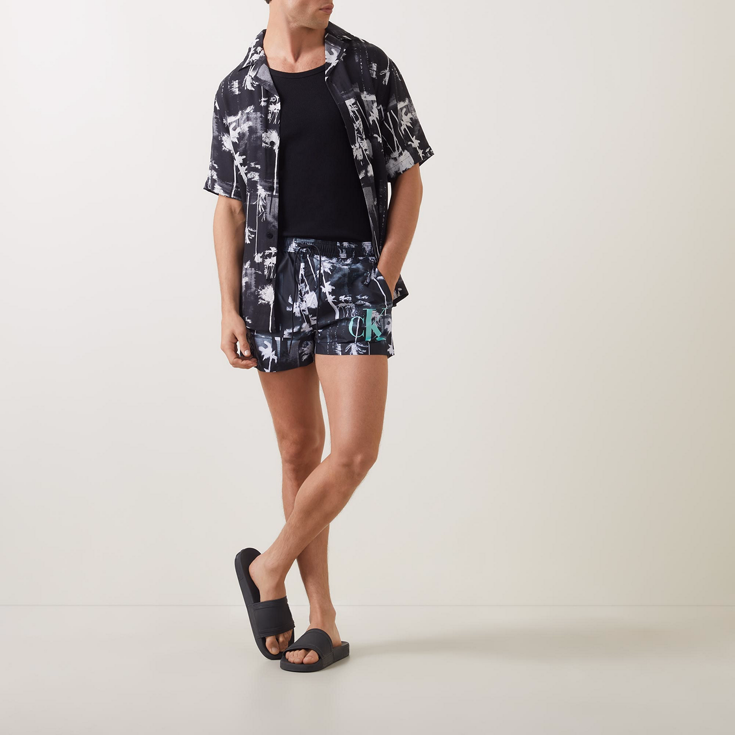 Monogram Drawstring Shorts