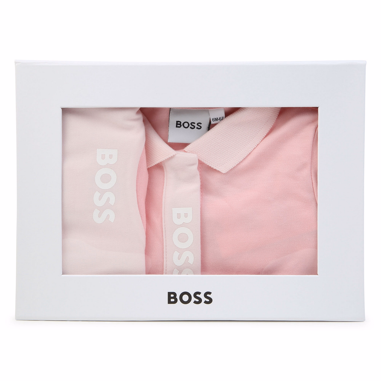 Logo Sleep Babygrow and Bib Two-Piece Set