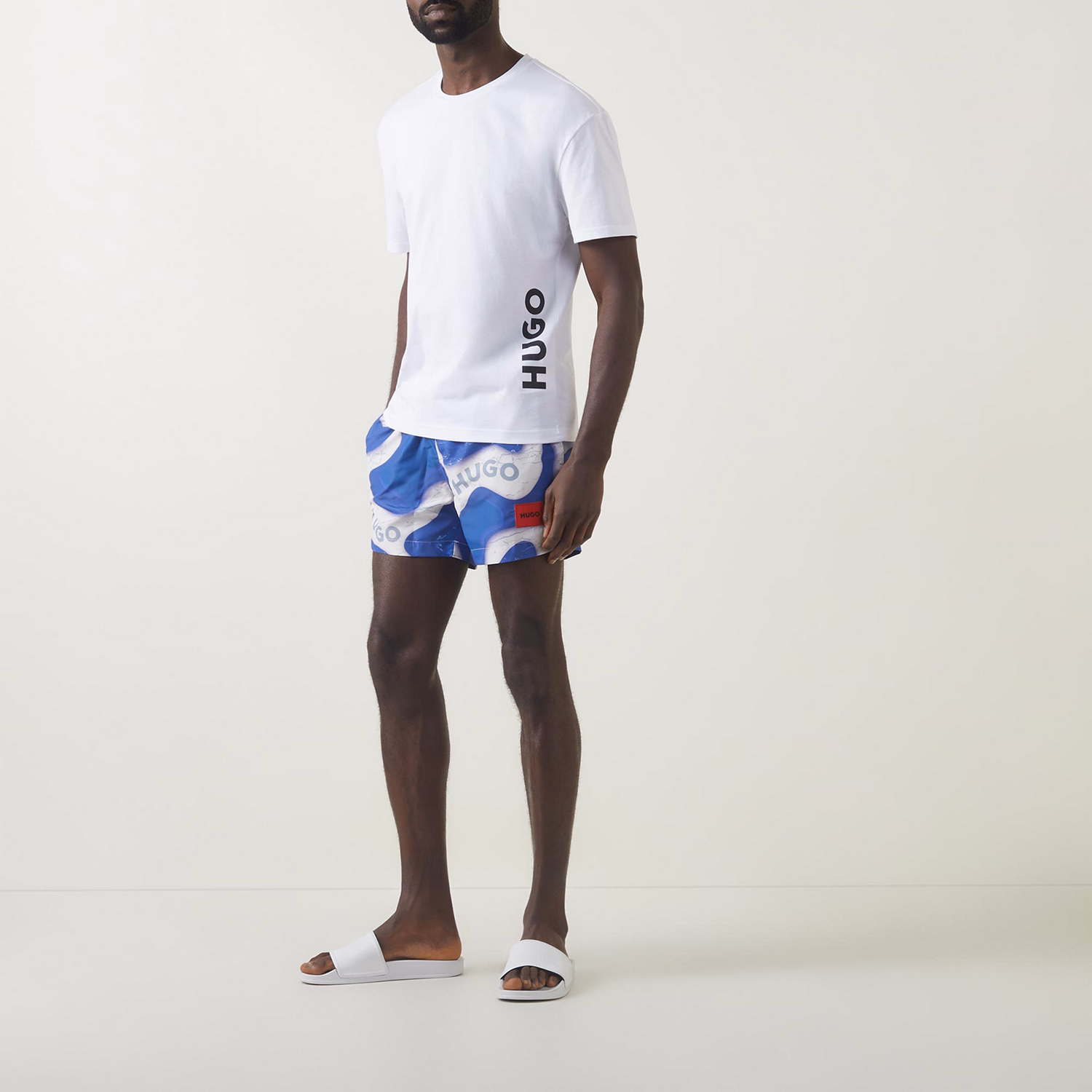 Vertical Logo Crew Neck Lounge T Shirt