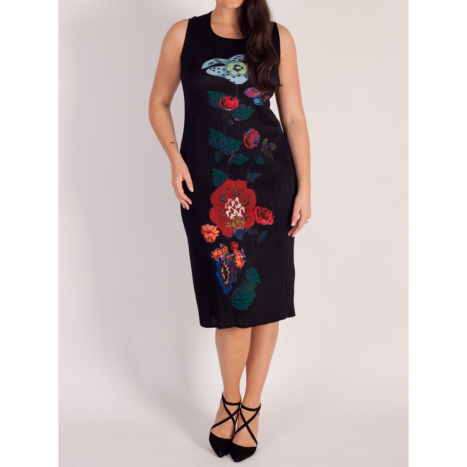Placement Floral Panel Dress