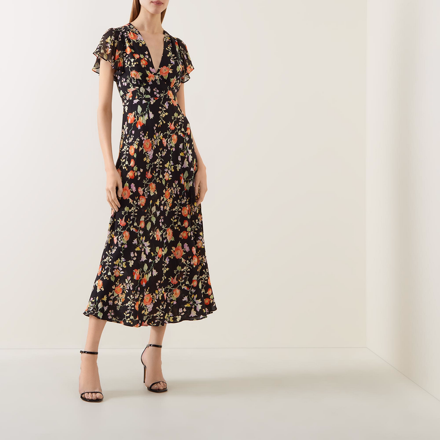 Florida Floral Flared Dress