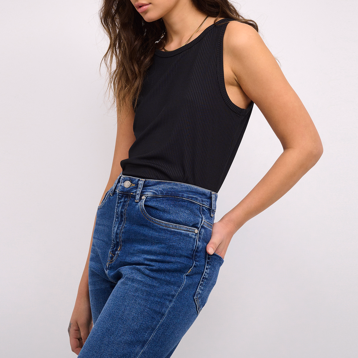 Kate Ribbed Tank Top