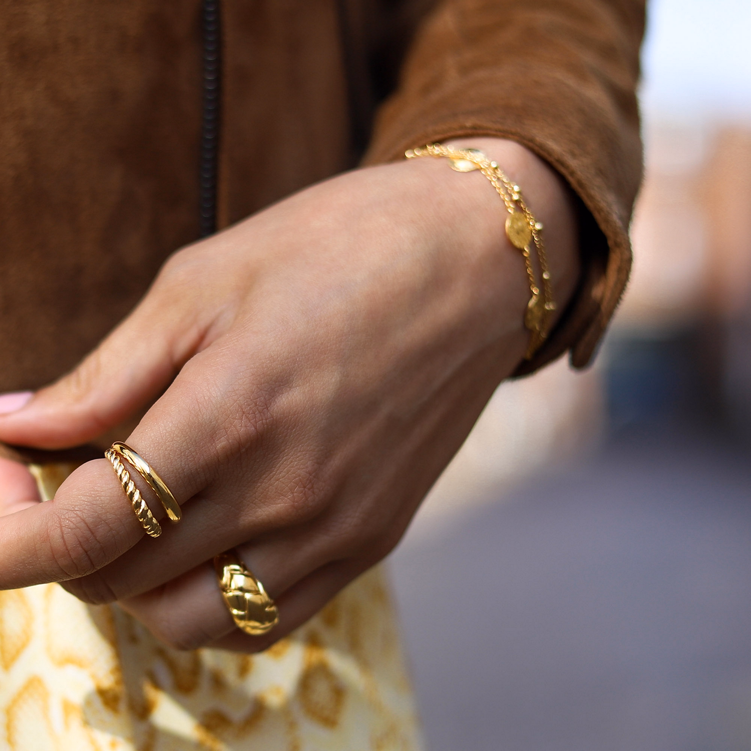 Radial 18kt Gold Vermeil Ring