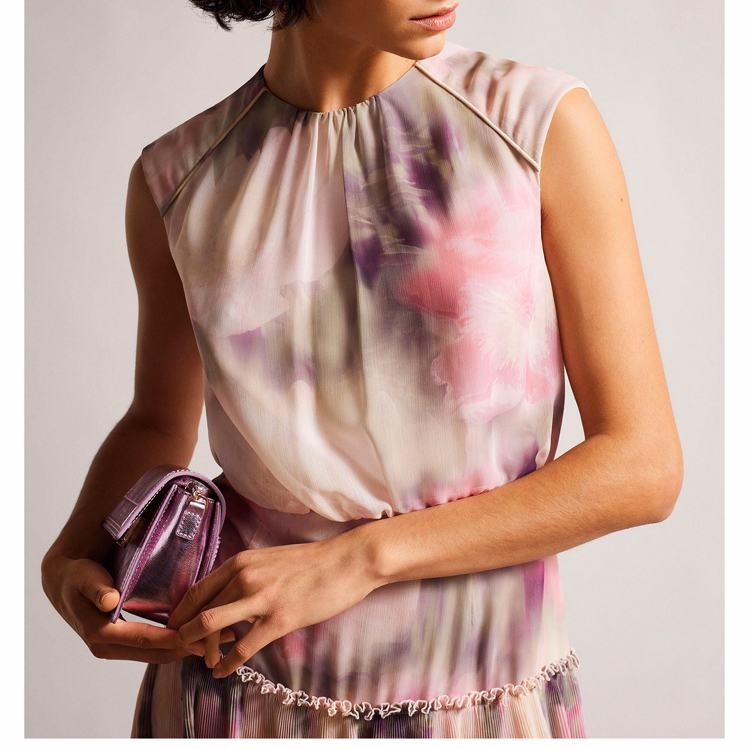 Amorita Floral Sleeveless Mini Dress