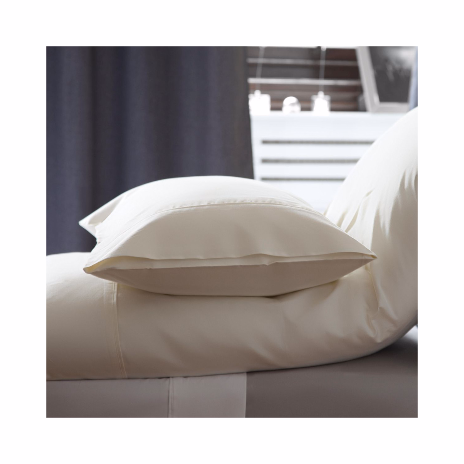 Premium 500 Thread Count Oxford Pillowcase Ivory