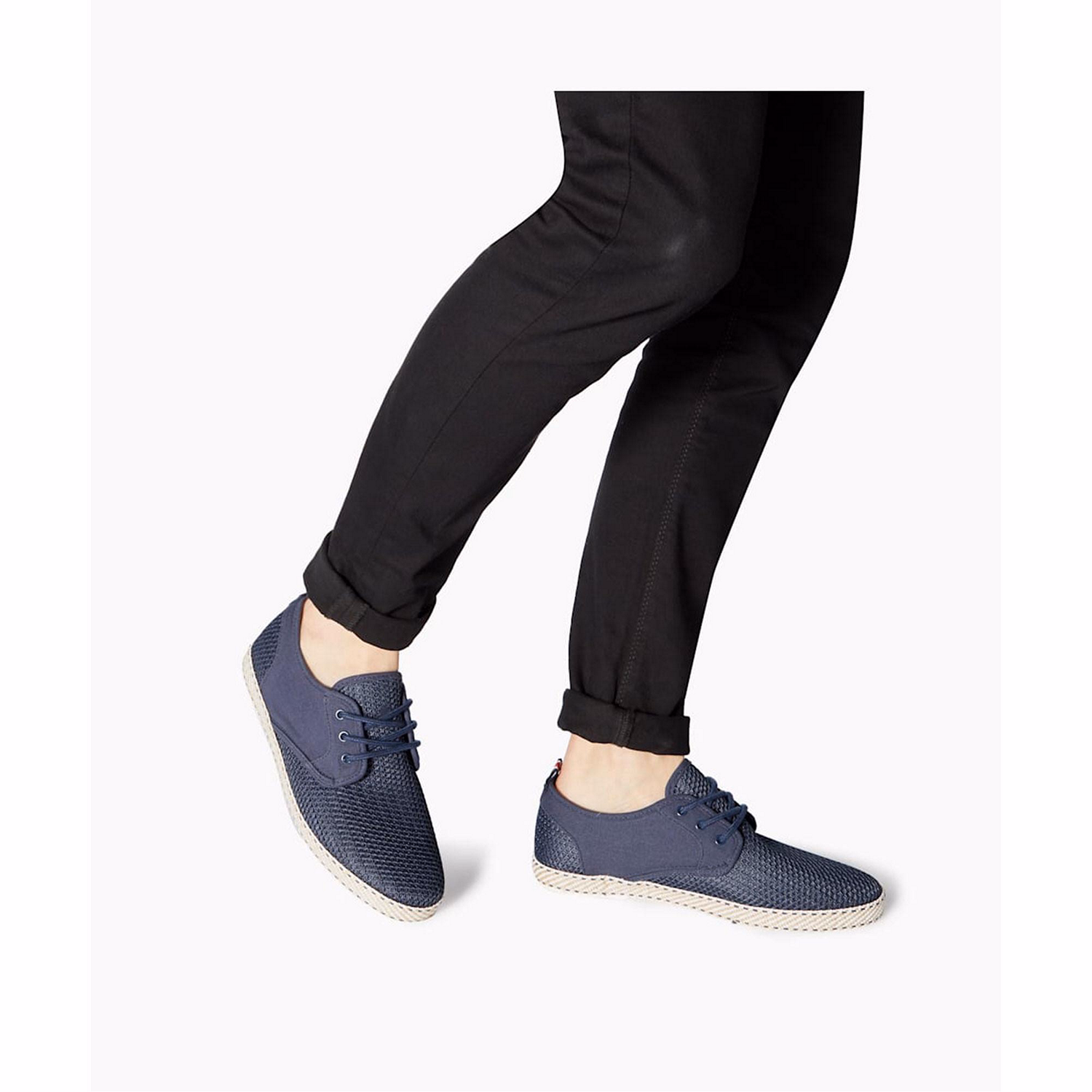 Flash Mesh Lace-Up Espadrilles