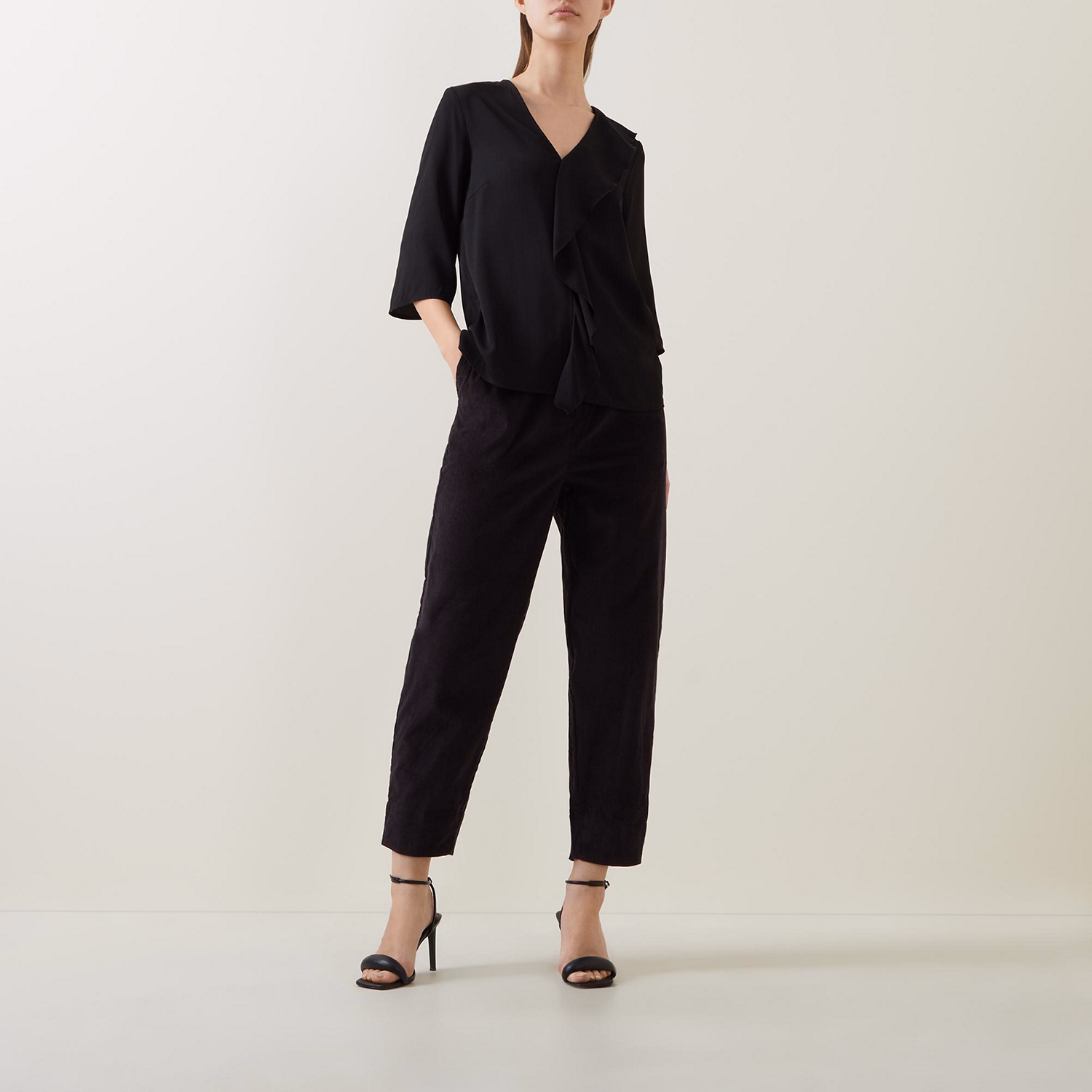 Cadenzia Frill Panel Blouse