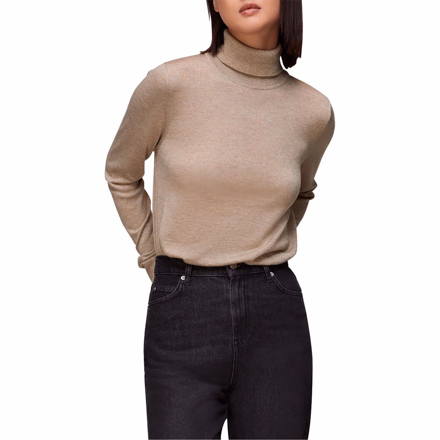 Sparkle Polo Neck Sweater