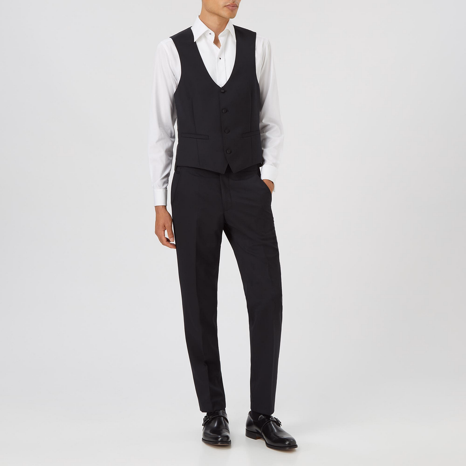 Rocco Slim Fitting Tuxedo Waistcoat