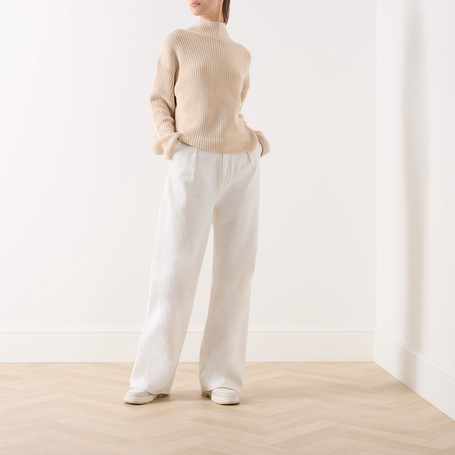 Ribbed-Knit Turtleneck Sweater