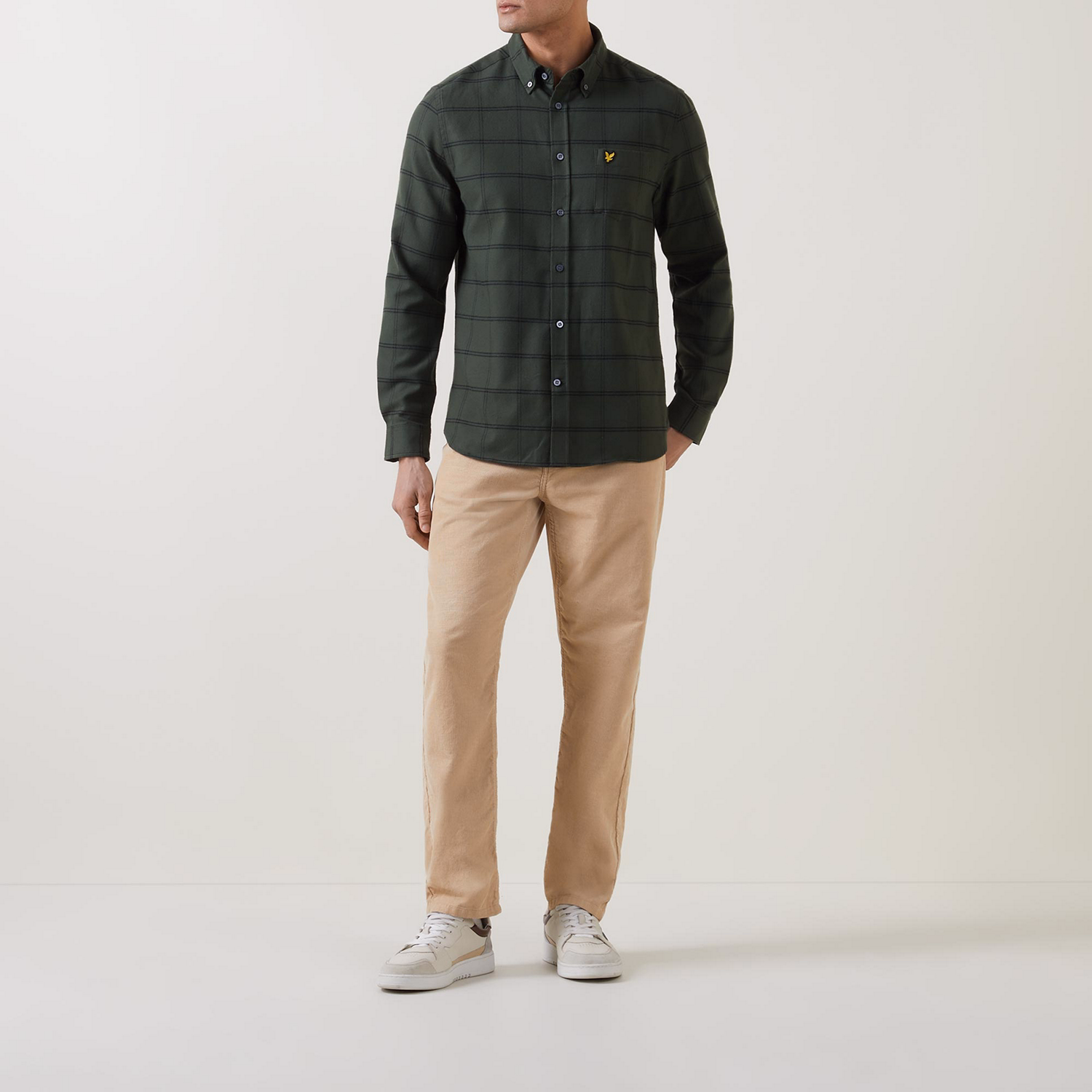 Windowpane Casual Shirt