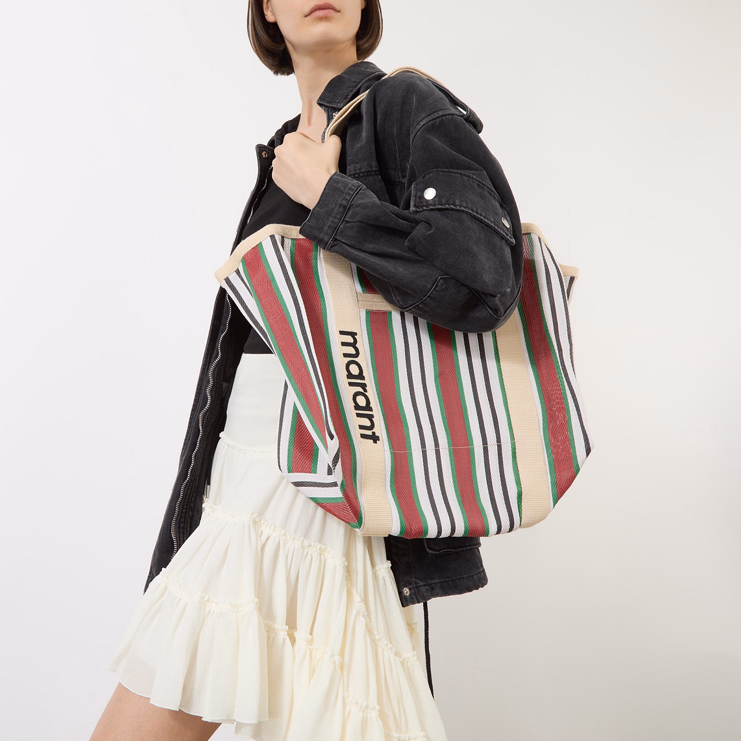 Darwen Striped Tote Bag