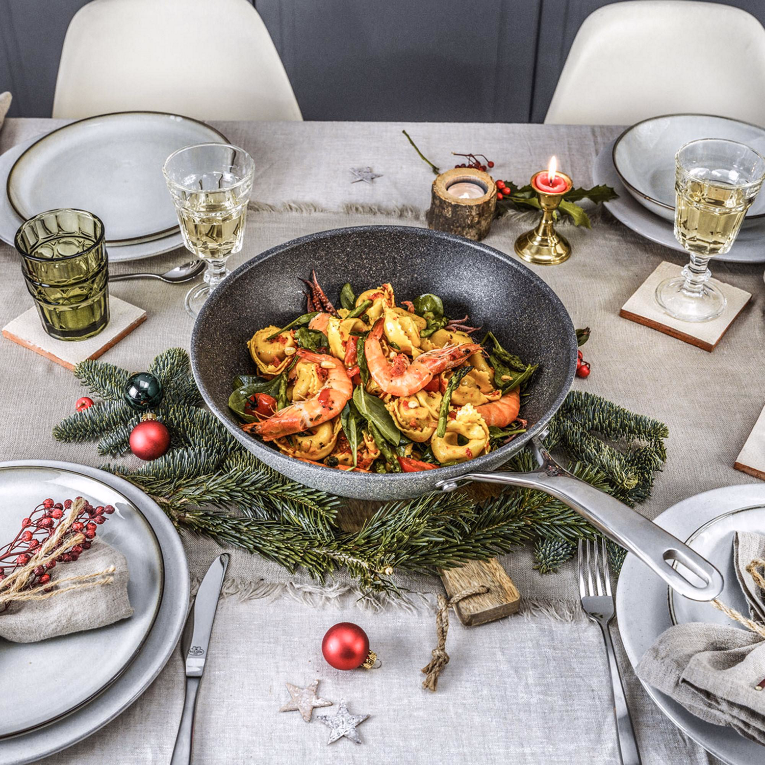 Salina Aluminium Wok 30cm