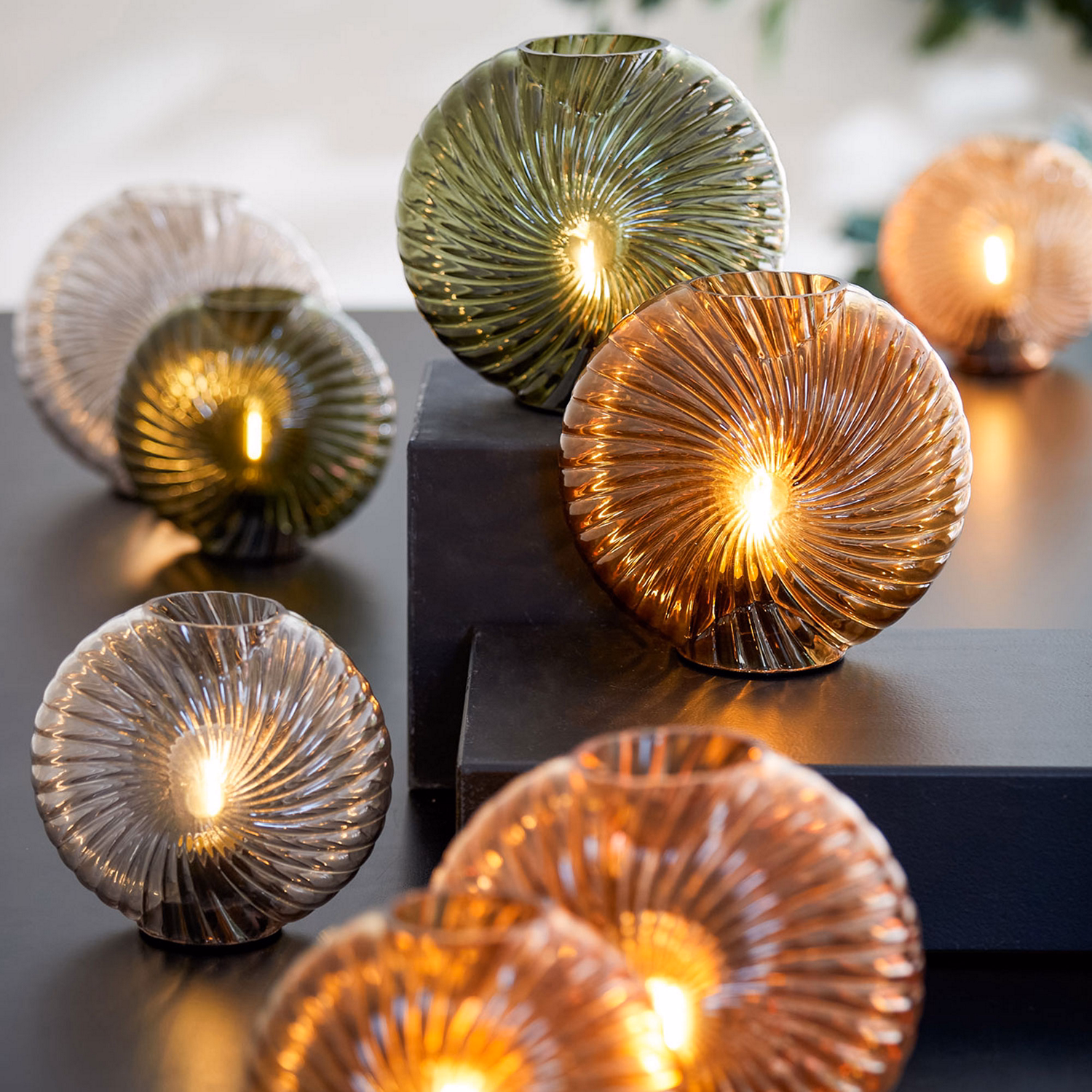 Milado Table Lamp 20cm Glass Sand