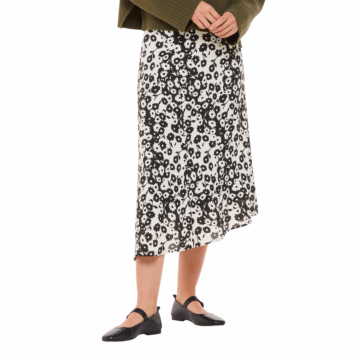 Riley Floral Asymmetric Skirt