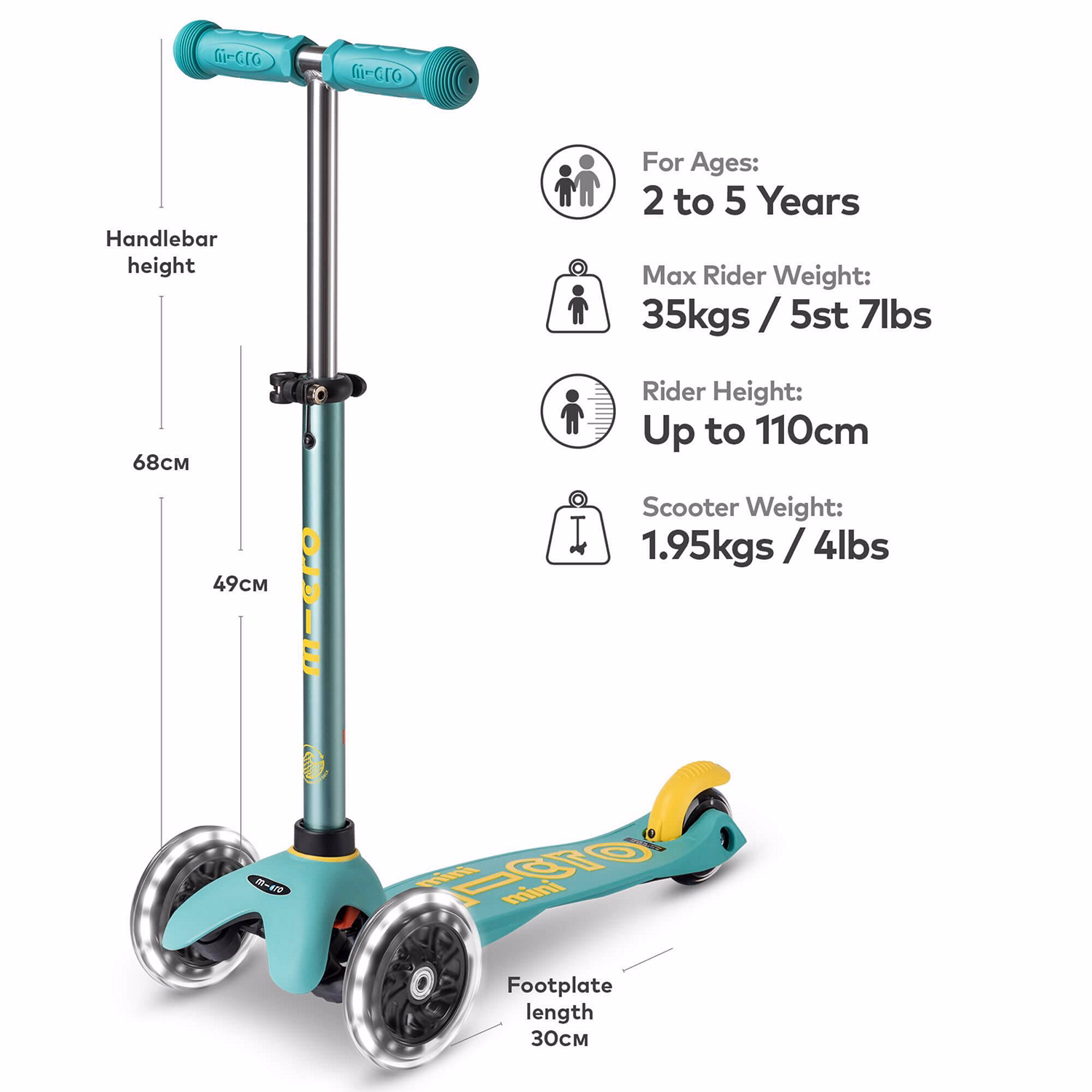 Kids Mini Micro Deluxe Scooter