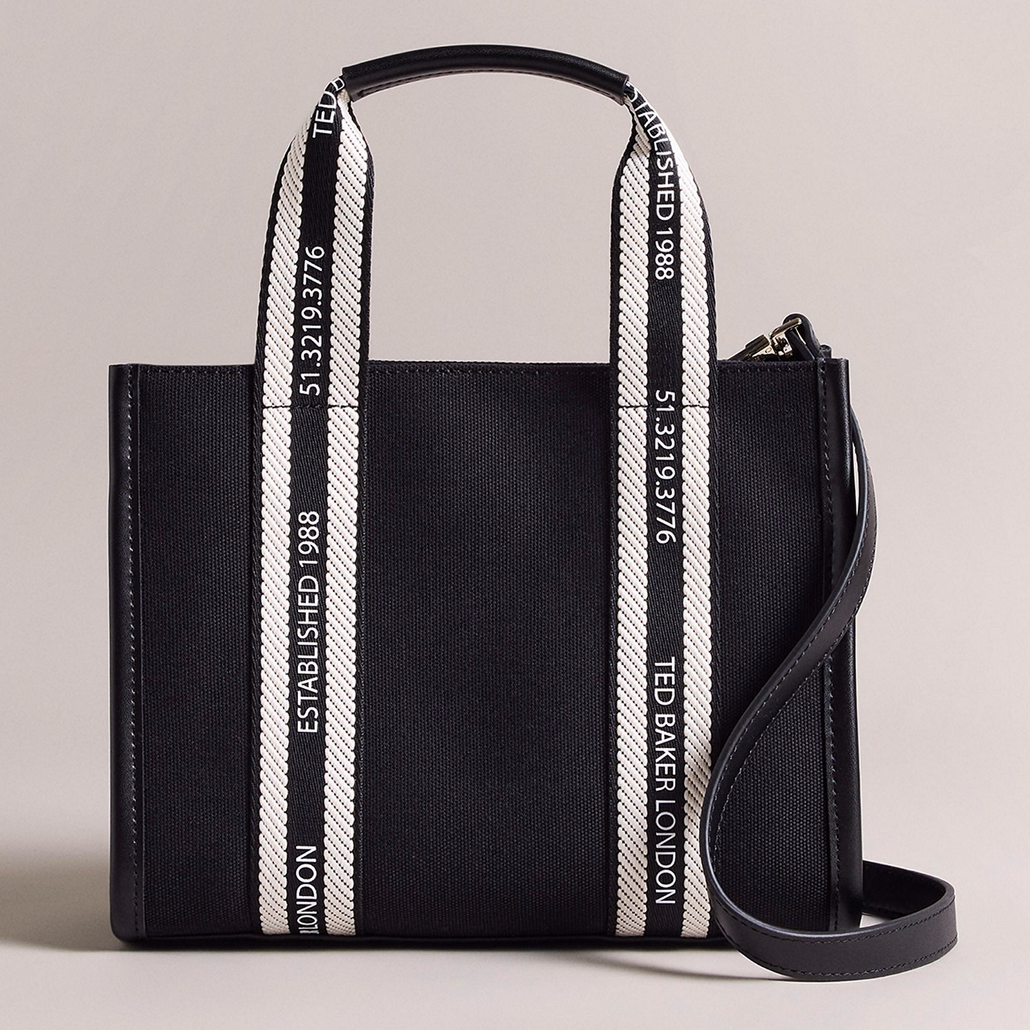 Georjea Branded Webbing Canvas Small Tote