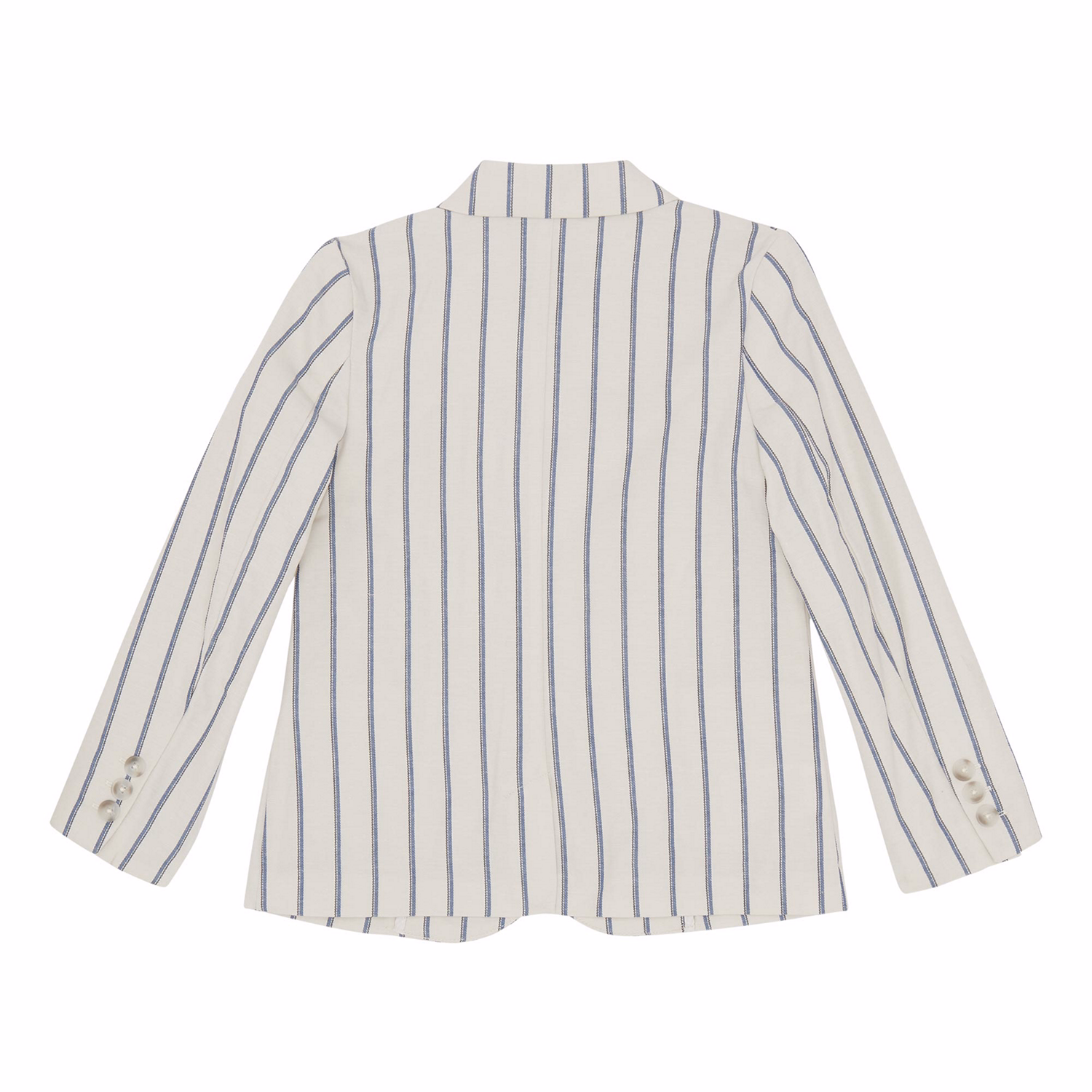 Striped Single-Breasted Blazer