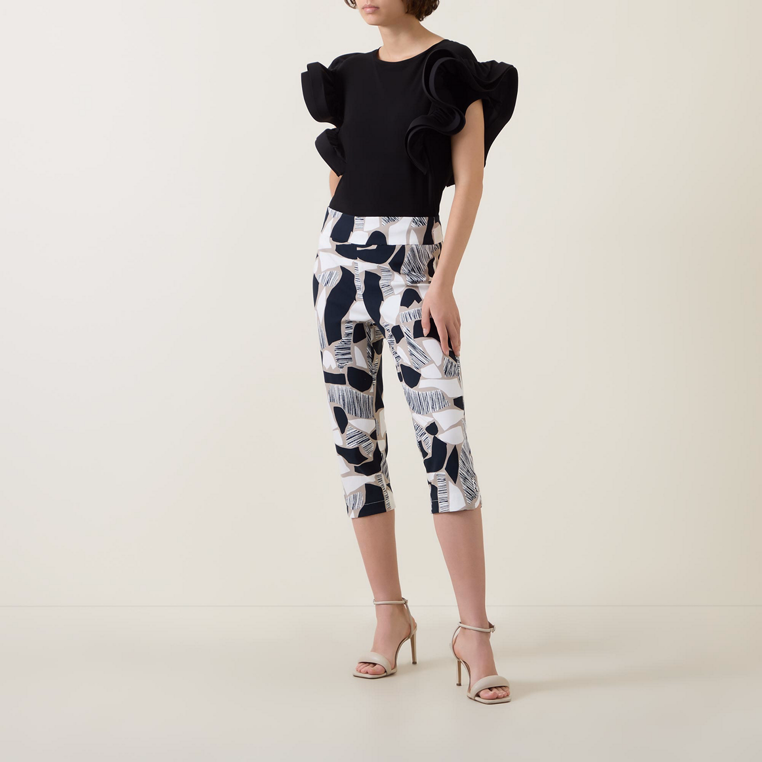 Abstract Capri Trousers