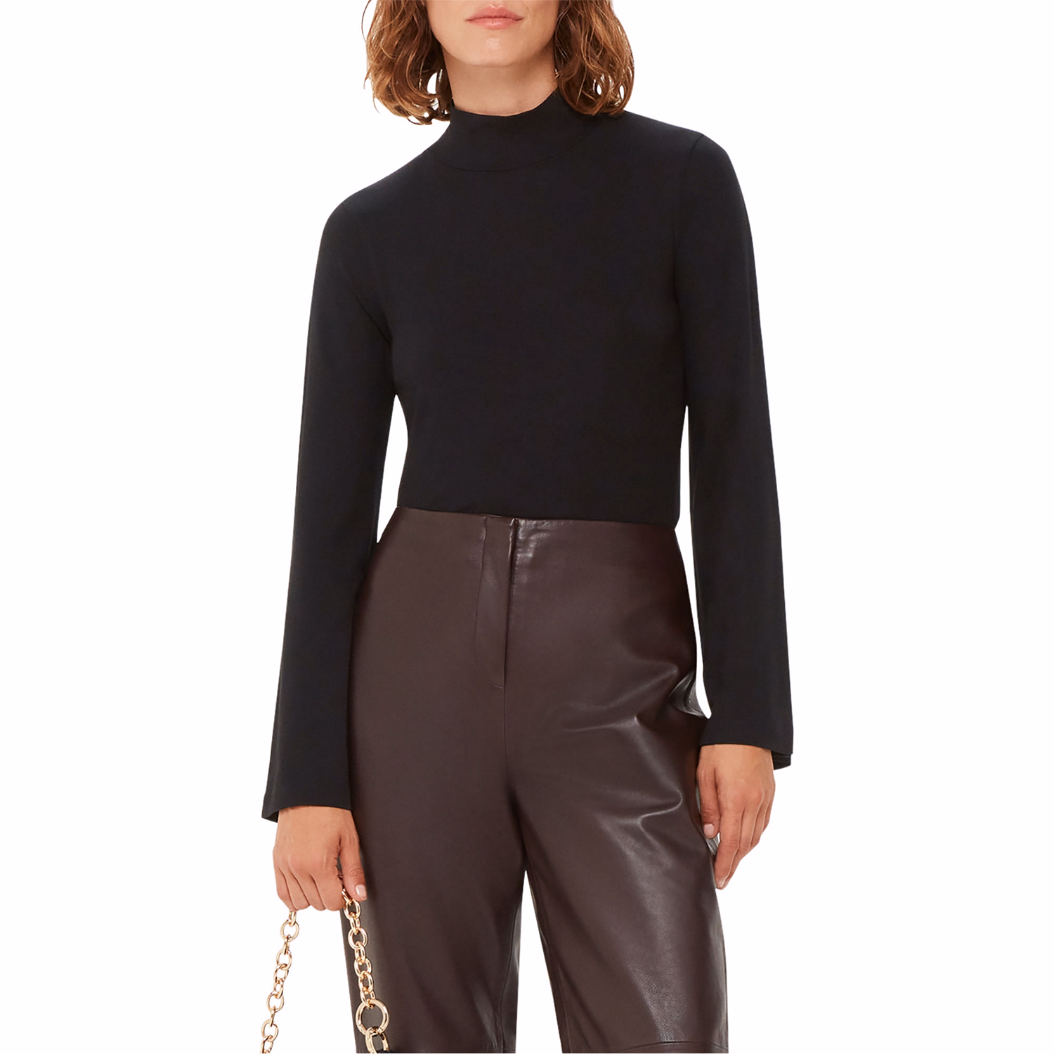 Mock Turtleneck Top
