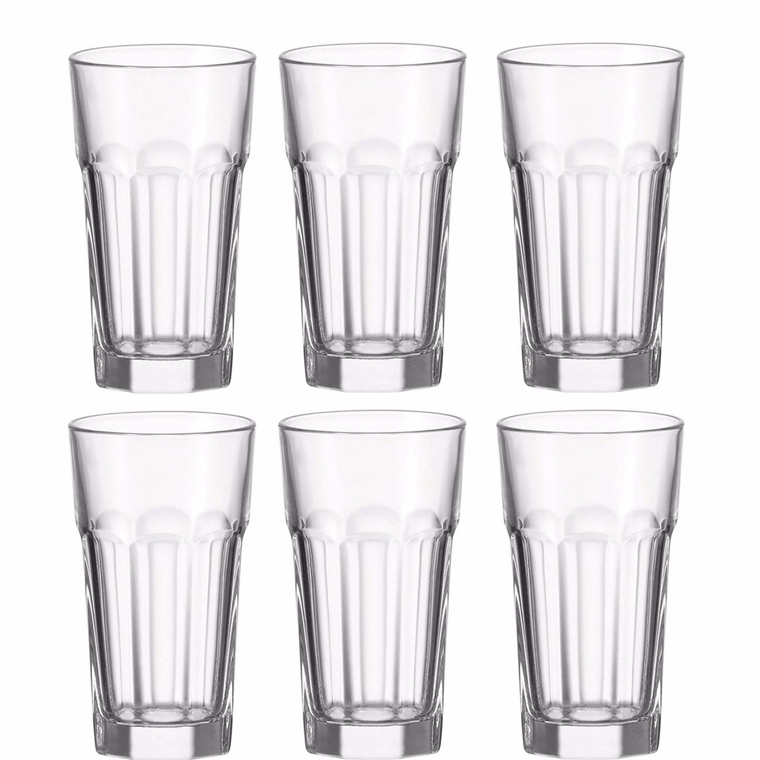 Rock Tumblers 35cl 6 Piece Clear