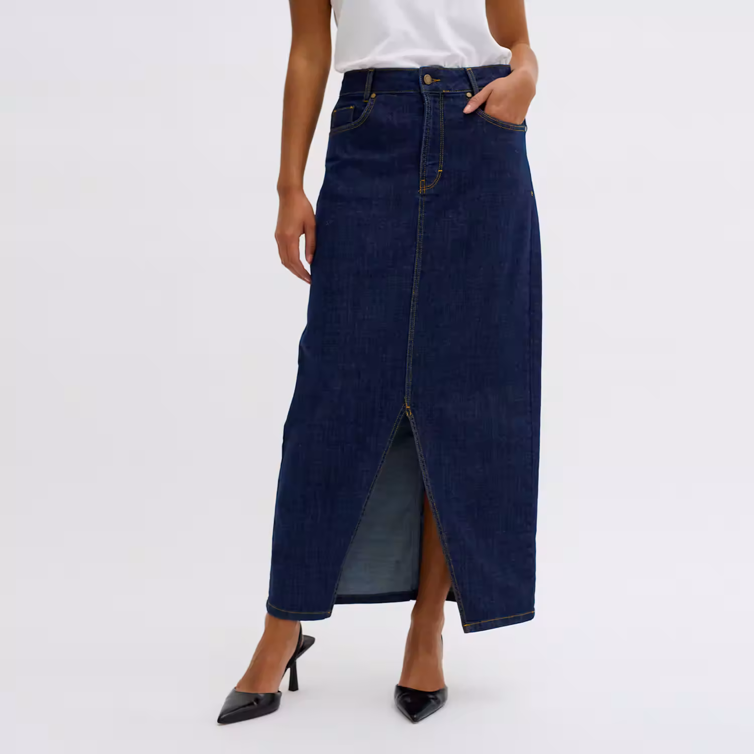 Dekota High-Rise Denim Skirt