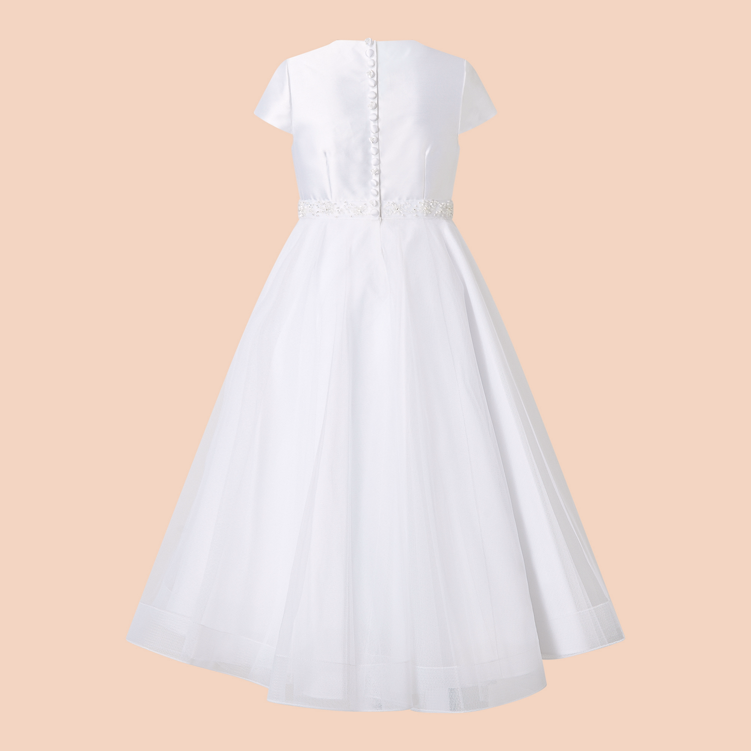 Bow Embellished Communion Dress