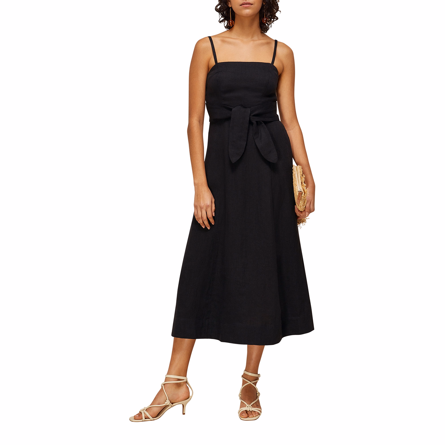 Tie Front Strappy Dress