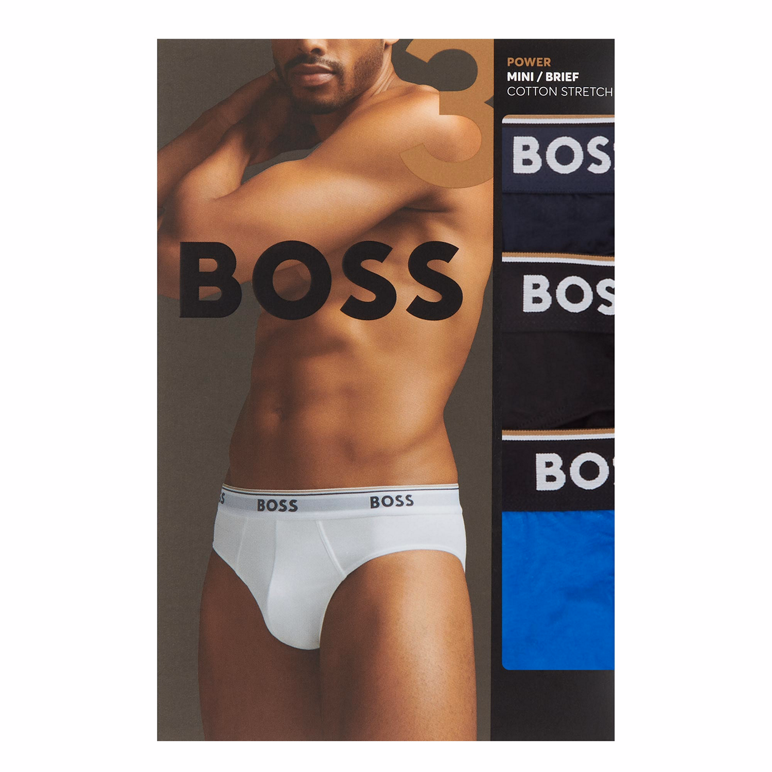 Three-Pack Power Logo Briefs