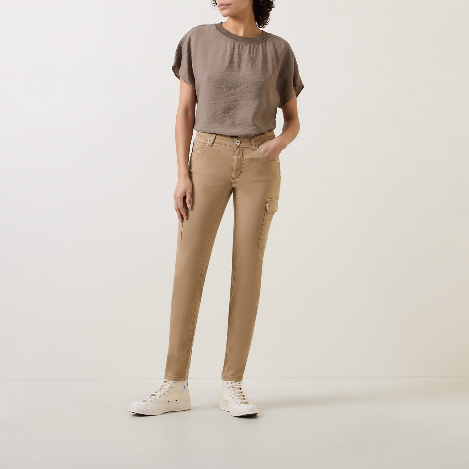 Mid-Rise Slim Fit Trousers