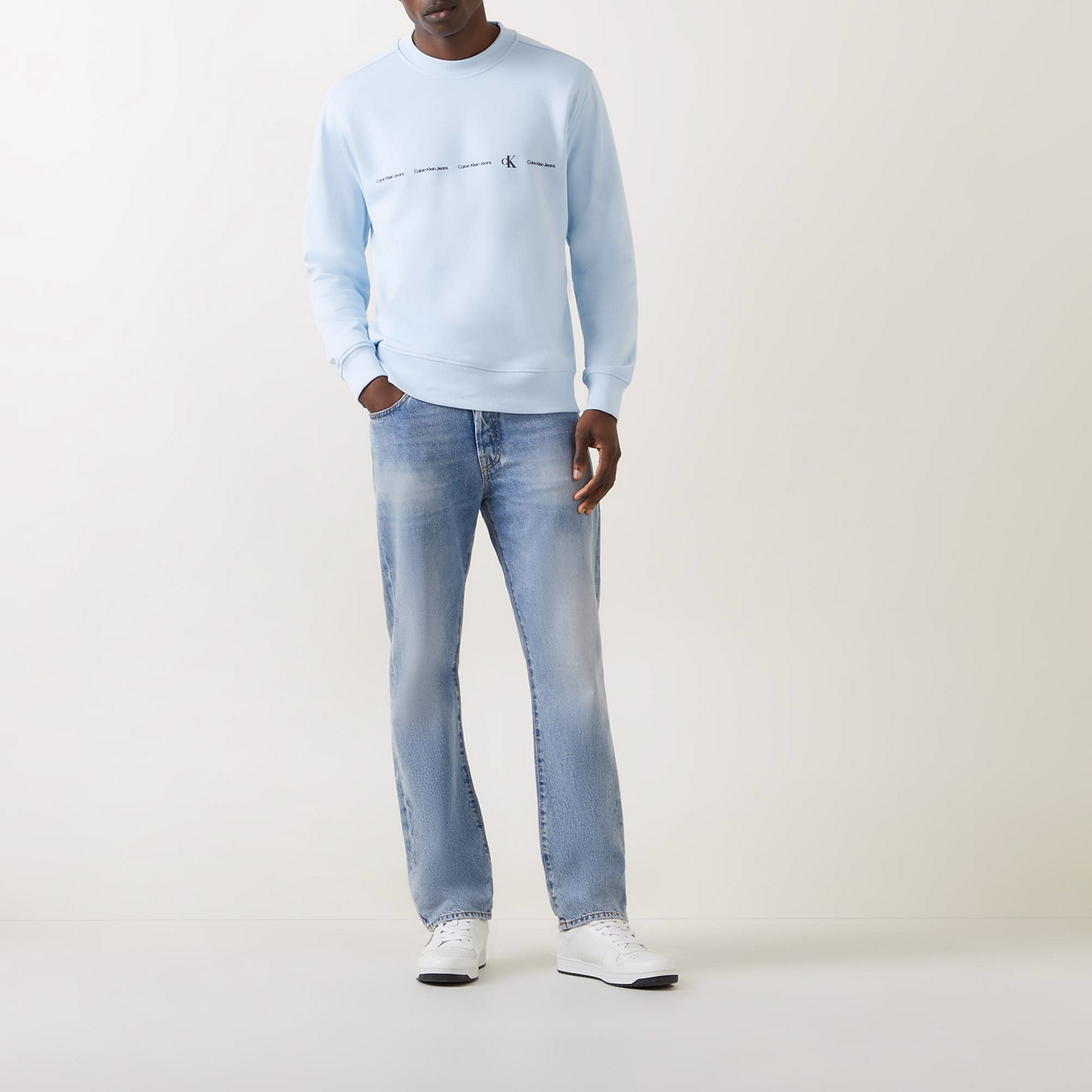 Logo Motif Sweatshirt