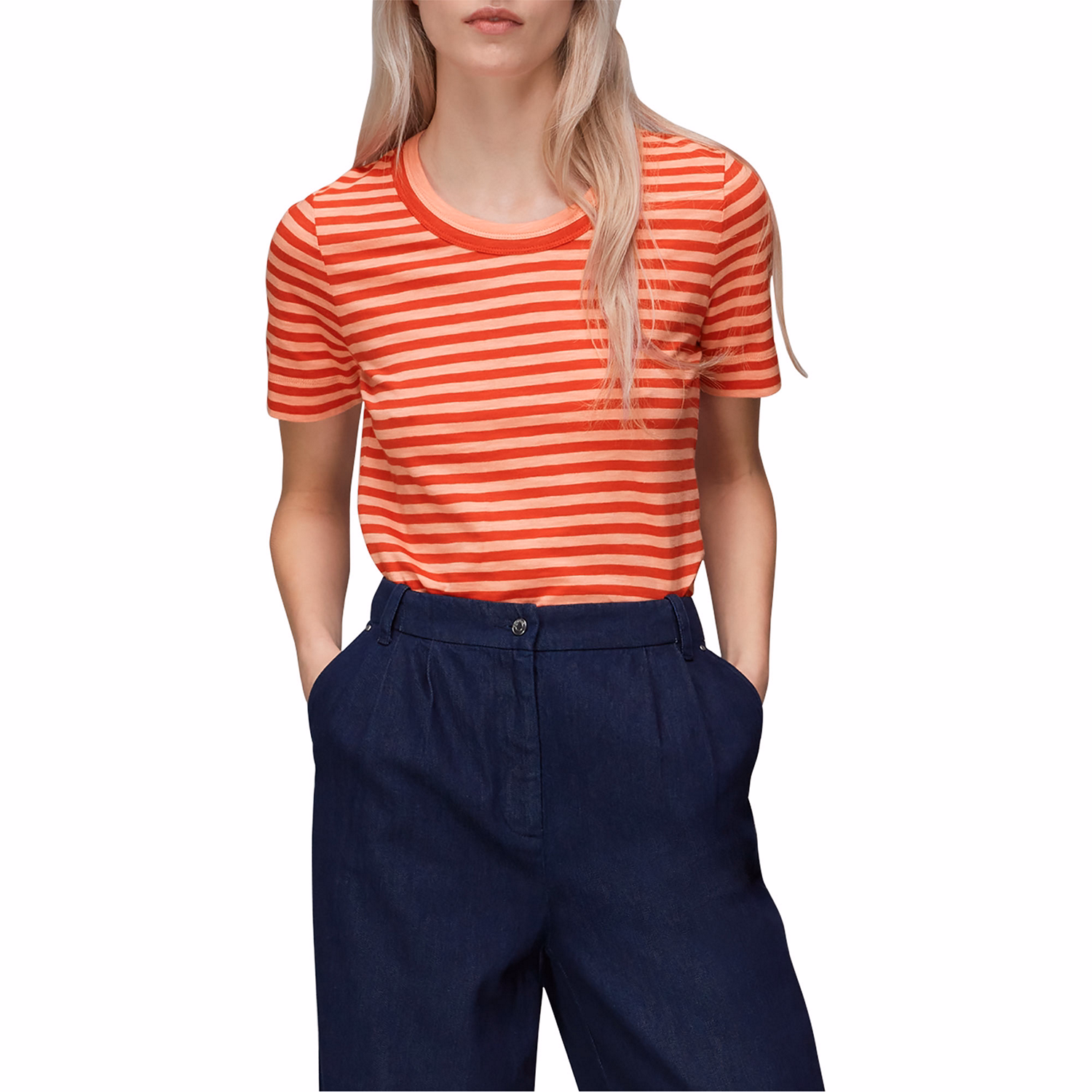 Rosa Double Trim Stripe T-Shirt
