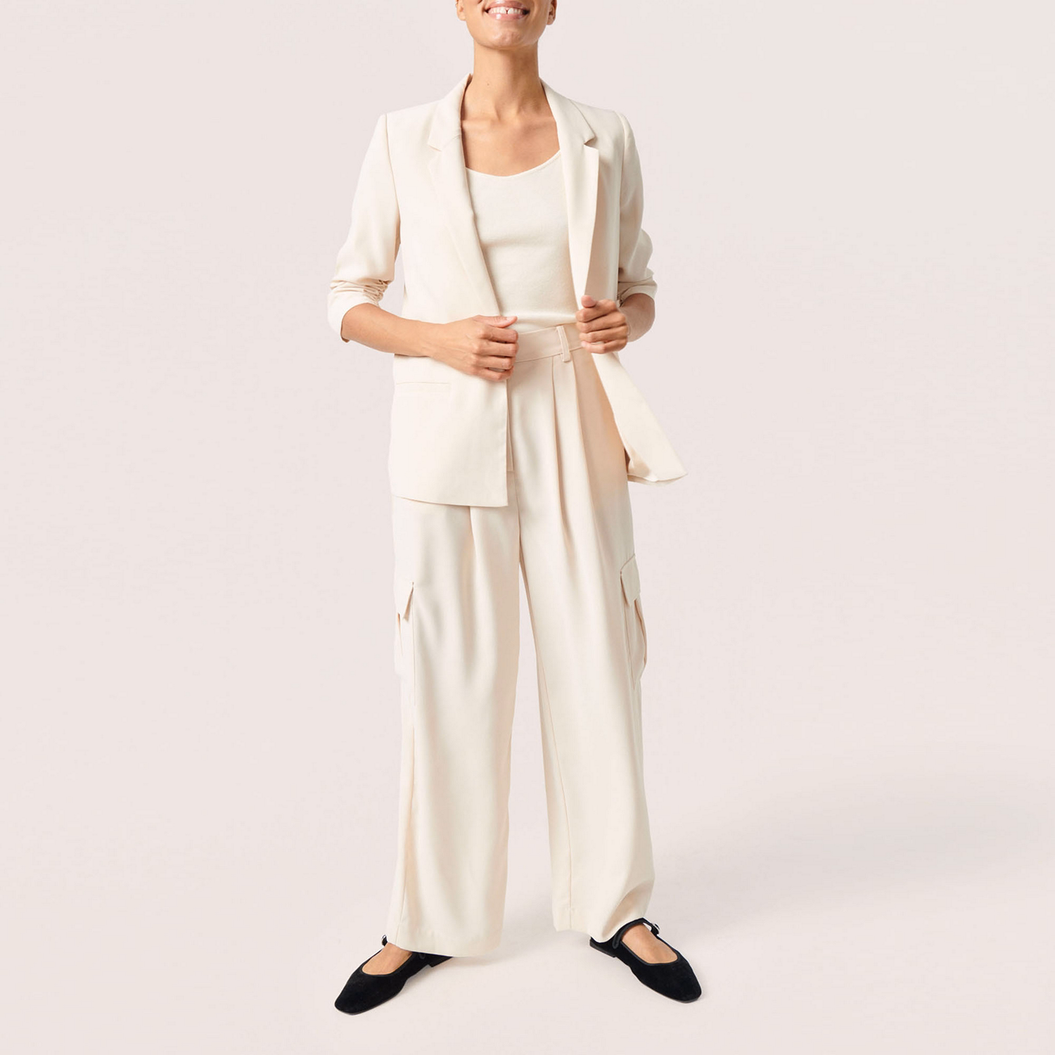 Shirley Open-Front Blazer