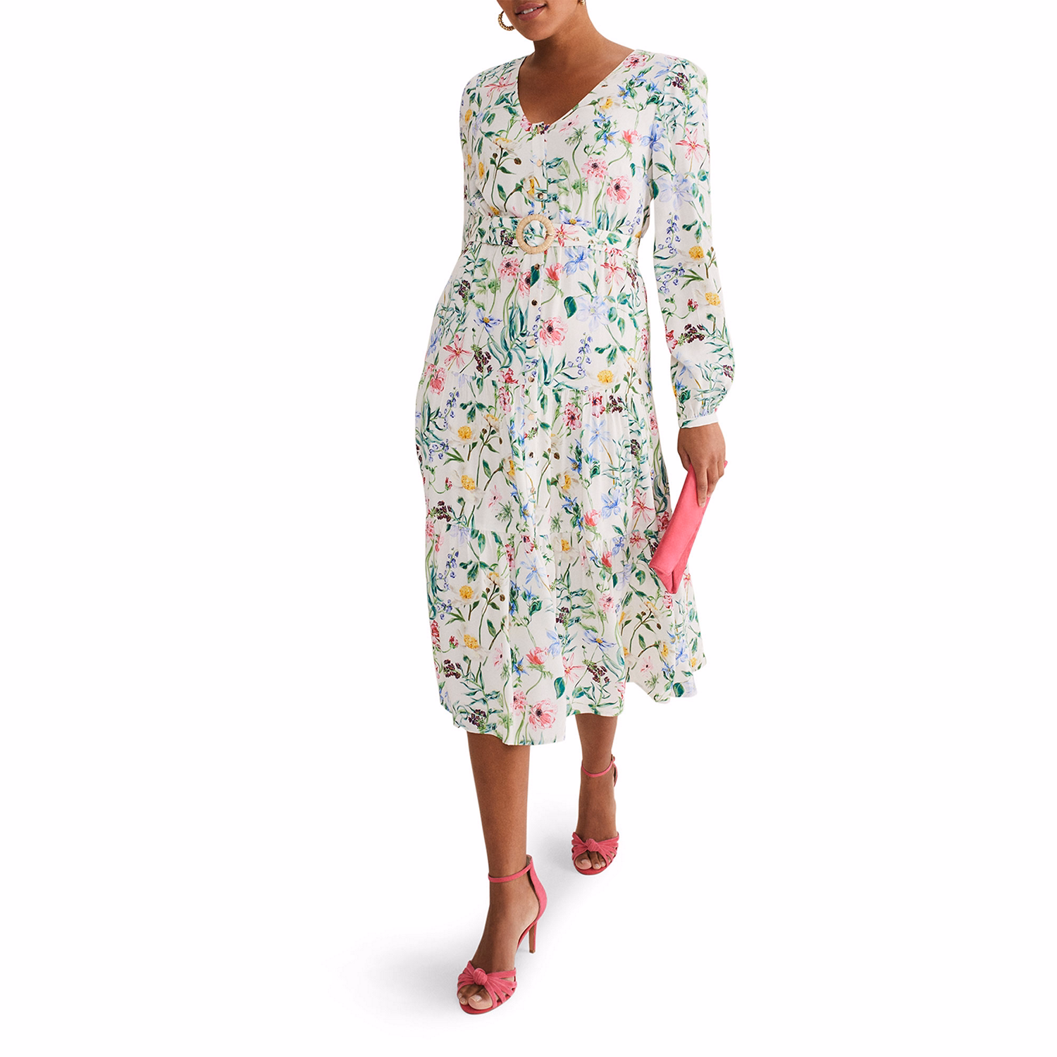 Maya Floral Printed Midi Dress