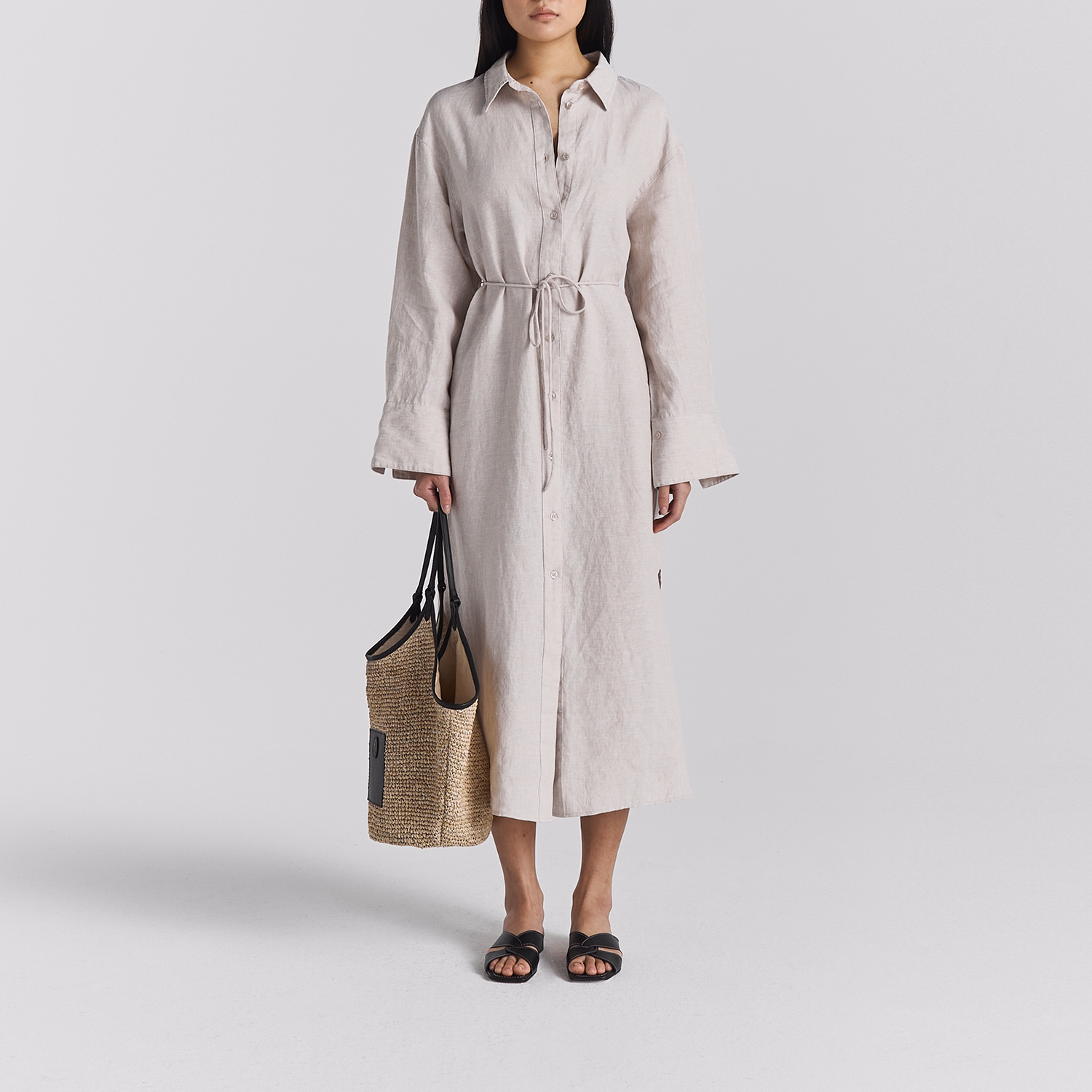 Joy Linen Shirt Dress