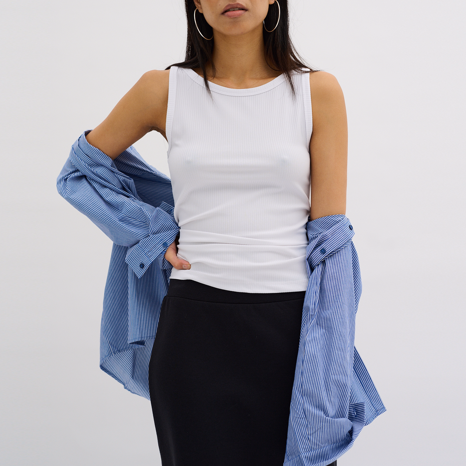 Kate Ribbed Tank Top